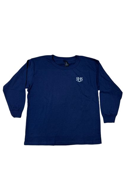 Navy Crested Long Sleeve