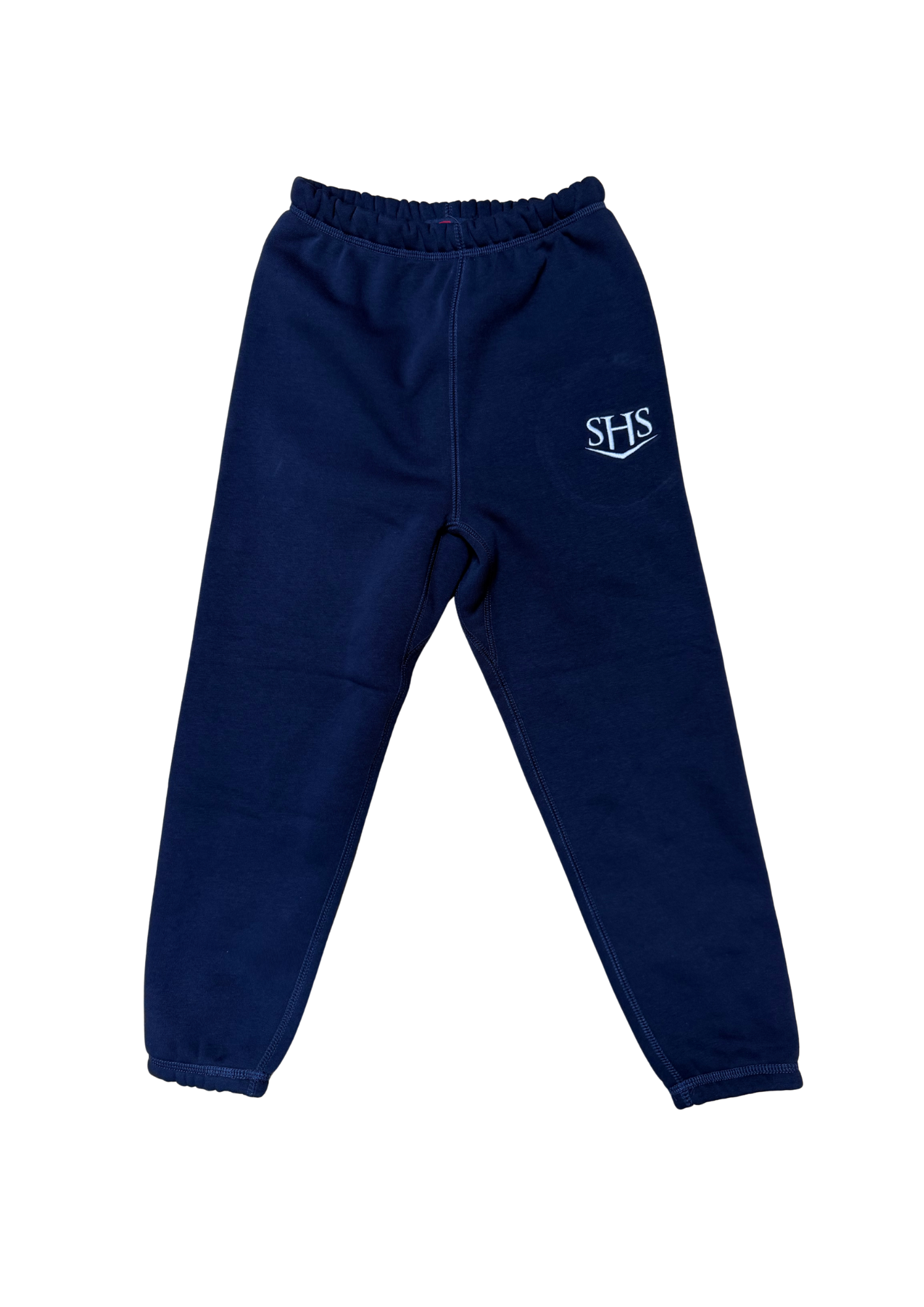 Navy Crested Sweatpants