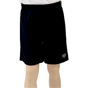 Navy Crested Athletic Shorts