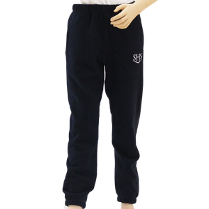 Navy Crested Regular-Weight Sweatpant